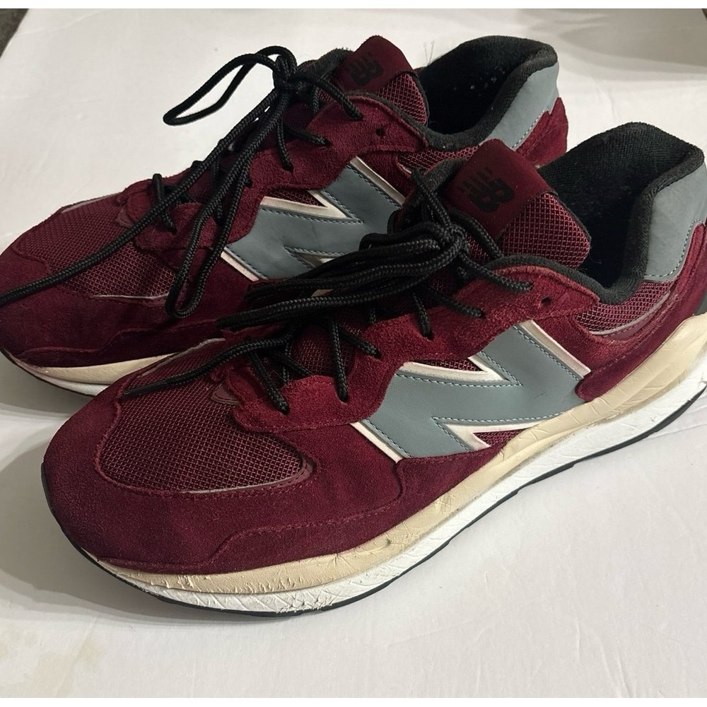 New Balance 574 Burgundy Sneakers (sz. 10 men's)